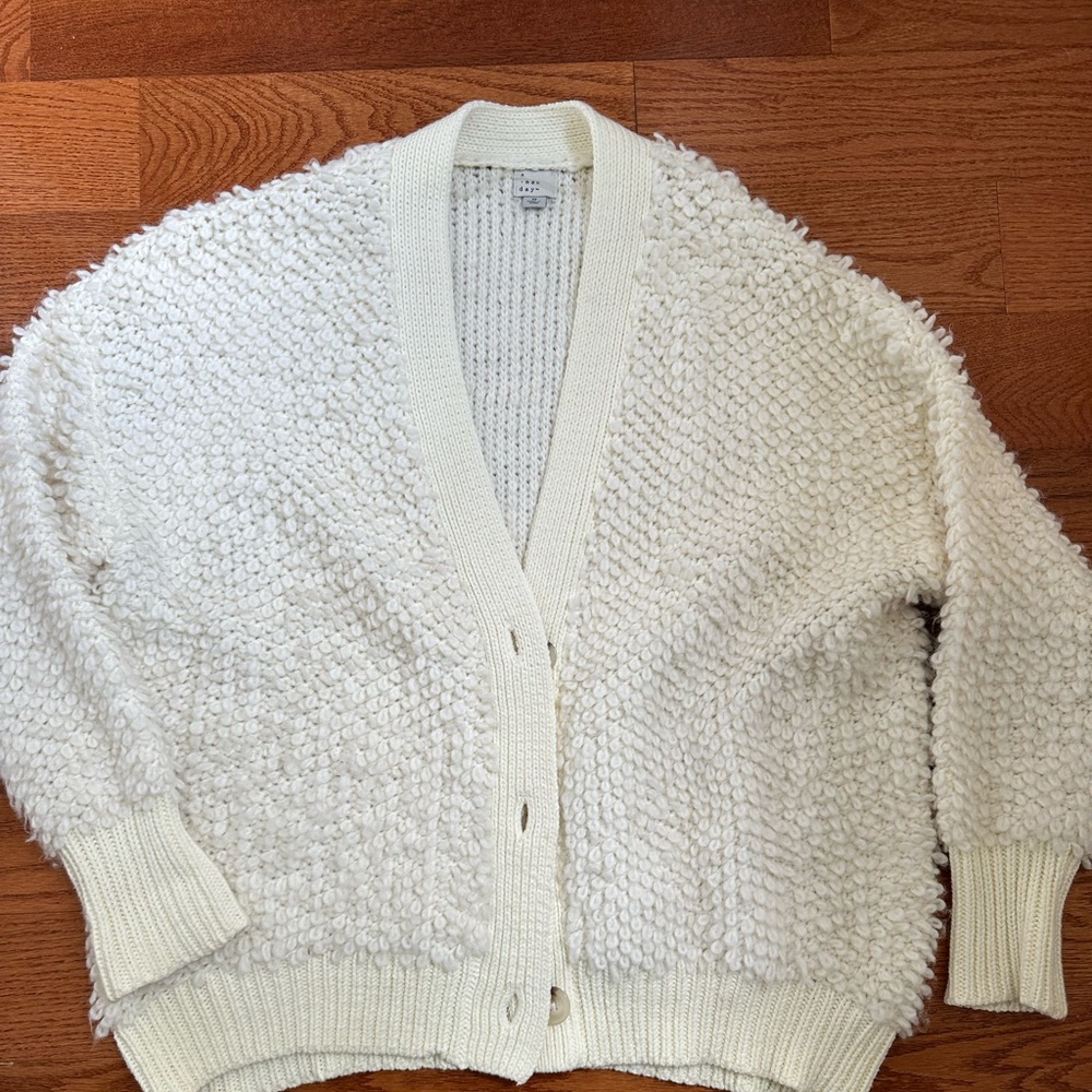 A New Day fuzzy cardigan